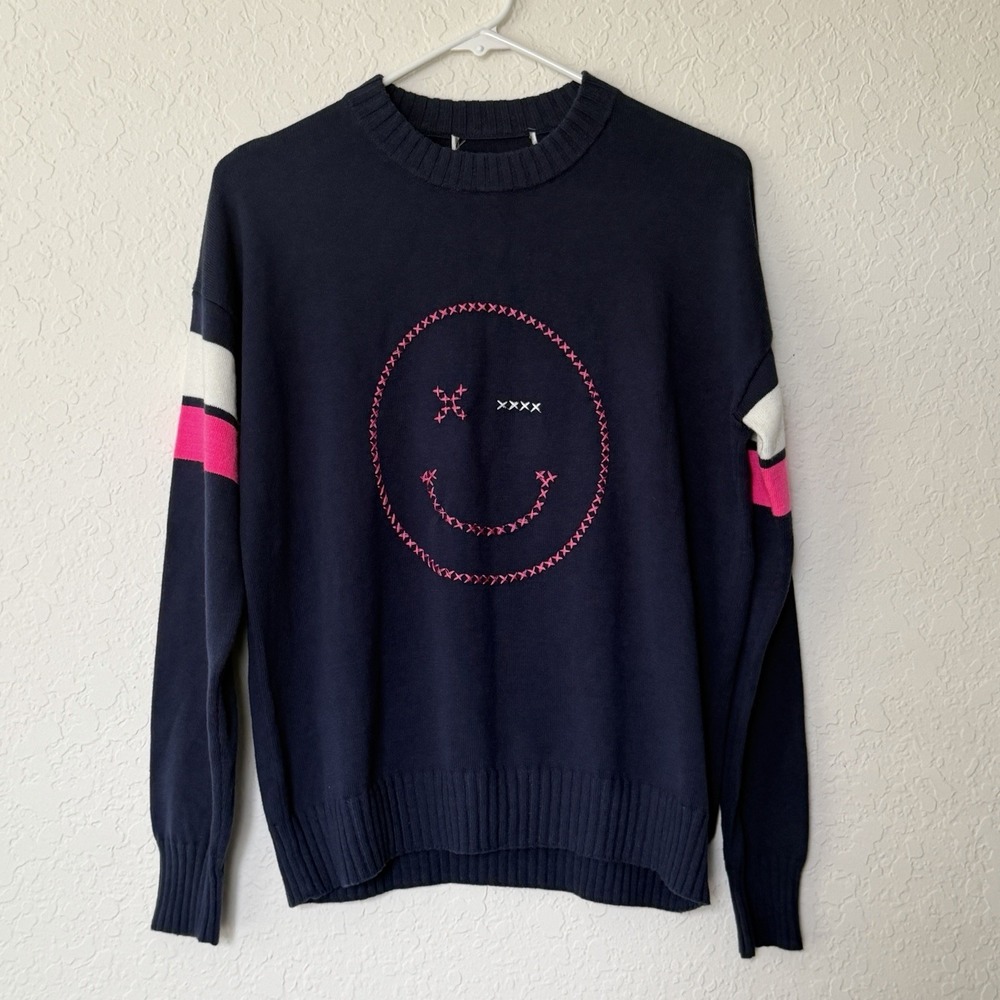 Brodie Cotton Silk Sweater Jumper Womens Long Sleeve Pullover Embroidered